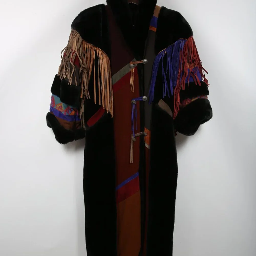 Where the Buffalo Roam Vintage Coat Cowgirl Western Southwestern Yellowstone - Picture 13 of 14